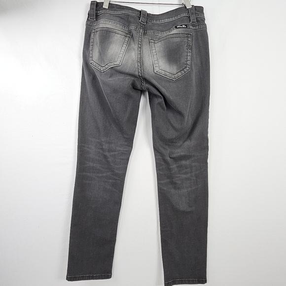 Miss Me gray ombre mid rise skinny jeans size 30 - Picture 5 of 13